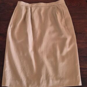 Talbots 100% Wool Pleated Skirt With Pockets